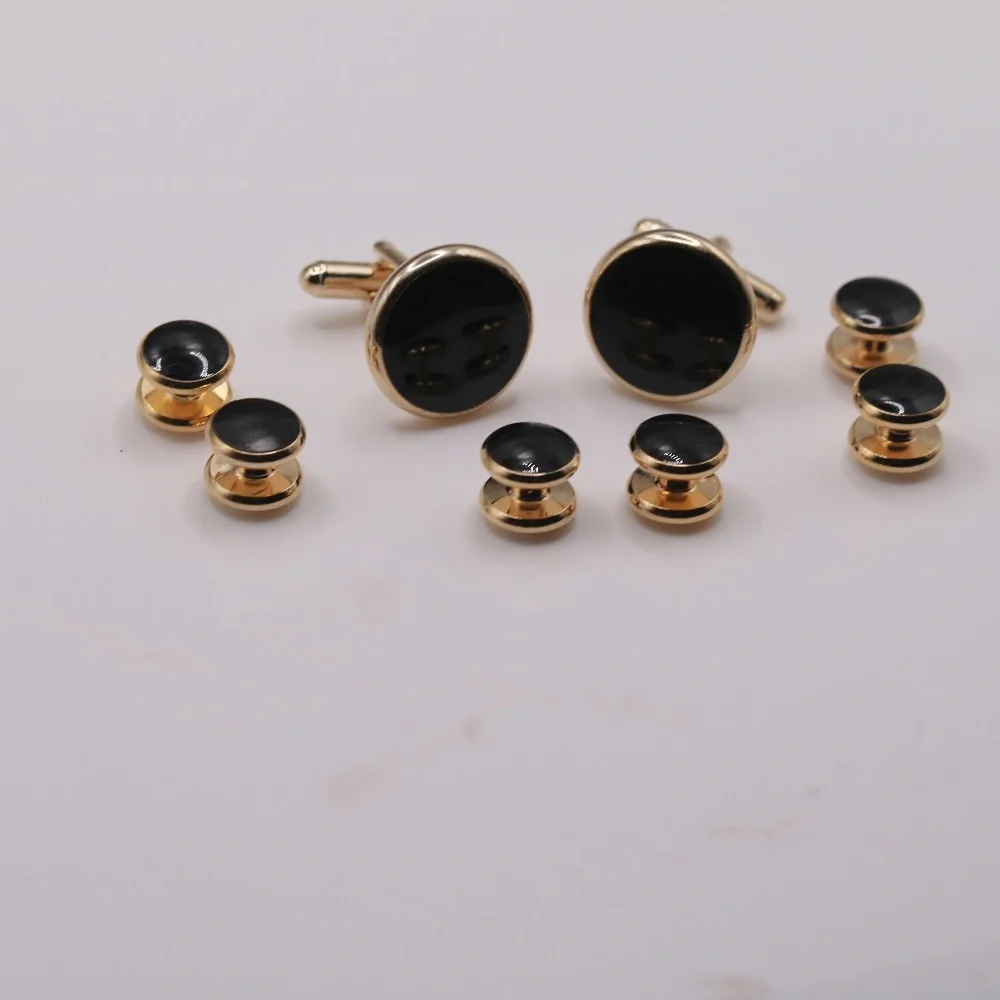 Onyx Cufflinks and 6  Studs NEW